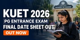 University of Kashmir PG Entrance Test 2026 from July 21